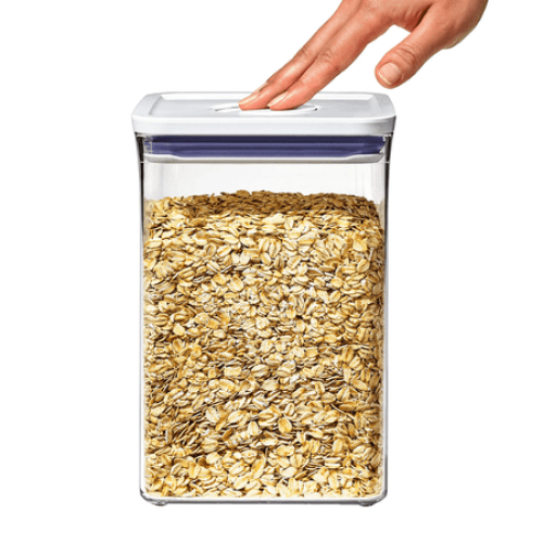 OXO SoftWorks 4-piece POP Container Set with Rice Measuring Cup & Scoop NEEDS CLEANING