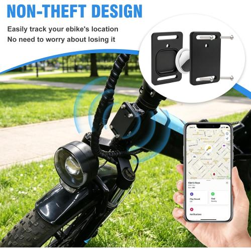 JERBOR Holder for Airtag for Lectric XP(3.0/4), XP Step-Thru, XP Lite, XP Trike, Xpedition, ONE, Hidden Airtag Mount GPS Tracker, Non-Theft Waterproof Accessories for Lectric