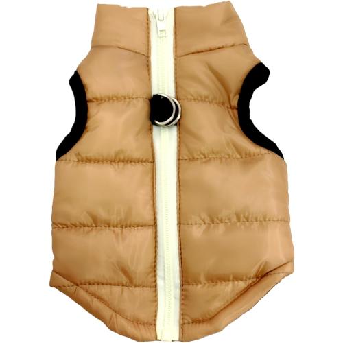 Winter Waterproof Windproof Vest Coat for Small Medium Dogs - Warm Jacket for Cold Weather (Not Suitable for Big Dogs) X-Brown