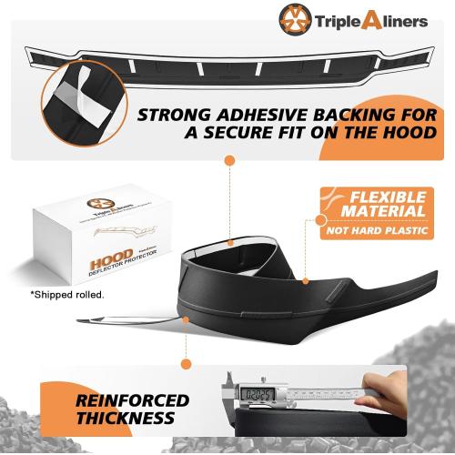 TripleAliners Hood Bug Deflector Protector for 2021-2025 2026 Ford F150