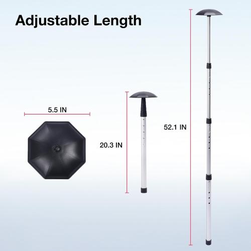 Gofly Golf Travel Bag Support System, Club Protective Pad and Aluminium Alloy Support Pole, Upgrade Accessories for Soft-Sided Travel Golf Bag