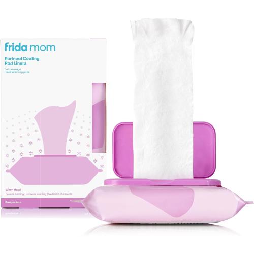 Perineal Medicated Witch Hazel Full-Length Cooling Pad Liners for Postpartum Care by Frida Mom | Speeds Healing and Reduces Swelling for Perineal Area | 24-Count