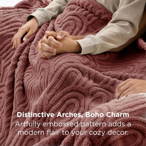 Bedsure GentleSoft Pink Throw Blankets for Women - Super Soft Cozy Modern Decorative Throw Blankets for Girls, Aesthetic Pink Cozy Accent for Couch & Bed, Dusty Rose, 50x60 Inche