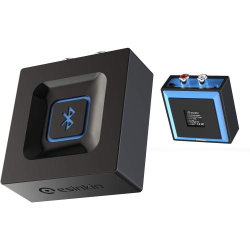 Esinkin Wireless Audio Receiver for Music Streaming Sound System Works with Smart Phones, Tablets and Car, Wireless Adapter for Speakers