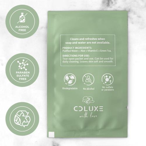 Fresh One Hand-Body-Face Cleaning Water-Based Wipes (Men, Women, Kids) - All Natural Gentle, Sensitive Skin, Deodorizing, Flushable Individually Wrapped Travel Wipes (70)
