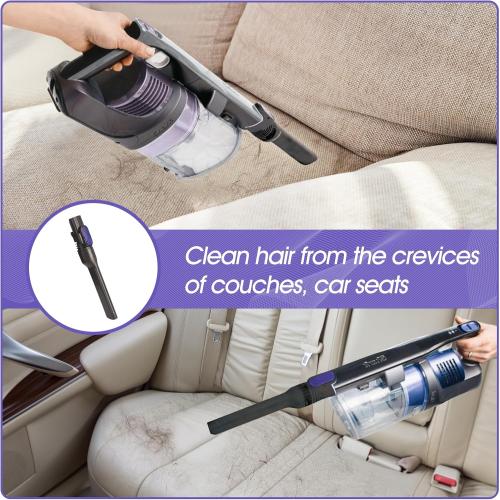 Vacuum Crevice Tool Brush Replacement Parts Compatible with Shark Pet Cordless Stick IX141 IZ162H IZ163H IZ362H IZ562H IZ140 IZ142 UZ145 Removable two-in-one Tool Brush Attachments for D-Shaped Vacuum