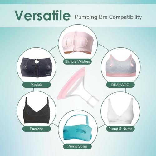 Maymom 19mm MyFit Shields, Pano Series; Compatible with Medela Breast Pump- PersonalFit, Freestyle, Harmony, Maxi, Freestyle Flex Connector; Connect to Maymom Widemouth/Narrow Connector, 2pcs