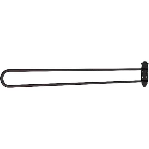 Partition Curtain Rod, U-Shape Room Divider, Metal Support Wall Mounted Privacy Partition Rod, Curtains DIY (Black, 6.56ft)