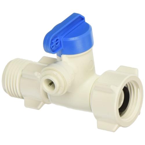 John Guest PASVPP5 Angle Stop Adapter Valve, 1/2 x 3/8 x 1/4