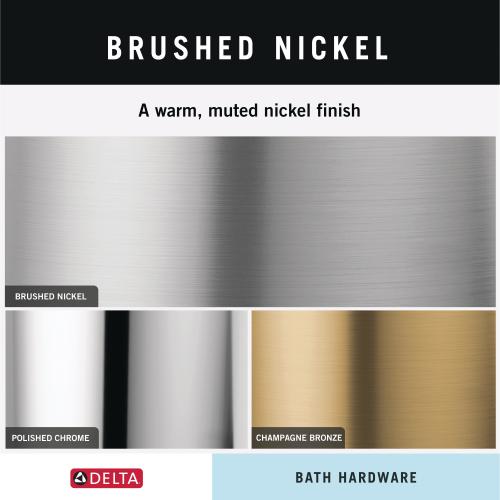 3pk Delta Nicoli Spotshield Brushed Nickel Double Wall Mount Towel Hook