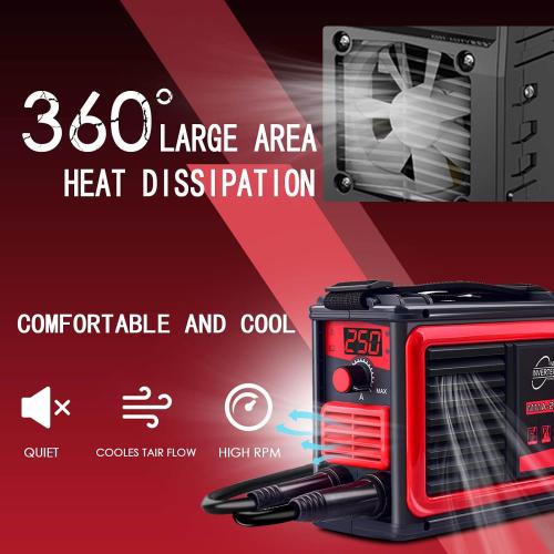 ‼️may have missing pieces or even scratches or stains ‼️HGNVGZ 250A Stick Welder 110V, Portable IGBT Arc Welder for Home DIY | IGBT Inverter, Hot Start Arc Force Anti-Stick, 1/16-1/8in Rods, Lightweight 3.7lbs, for Garage & Farm