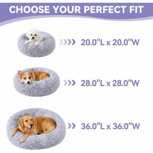 Cat Beds for Indoor Cats, Washable 20 Donut Pet Bed for Small Dogs