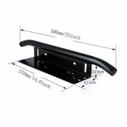 Universal Aluminum Front Bumper License Plate Mount Holder