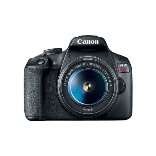Canon EOS Rebel T7 DSLR Camera EF-S 18-55mm f/3.5-5.6 IS II Lens Kit 24.1 Megapixel CMOS (APS-C) Sensor Full HD Videos Built-in Wi-Fi Beginner Photographers Digital Camera Black