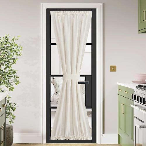 NICETOWN 80 inches Sidelight Door Curtains for French Door