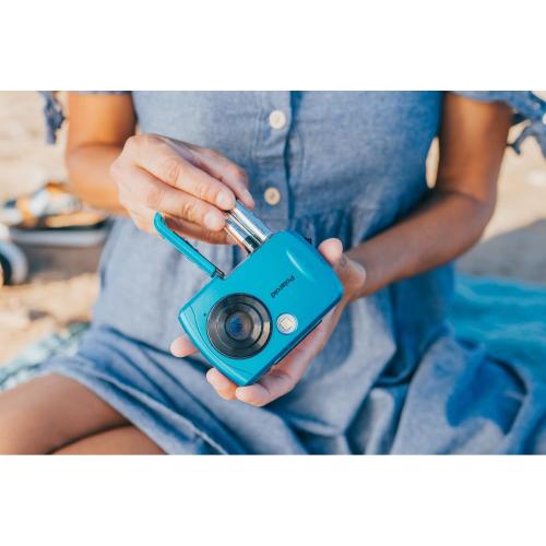 Polaroid IS048 Waterproof Instant Sharing 16 MP Digital Portable Handheld Action Camera, Teal