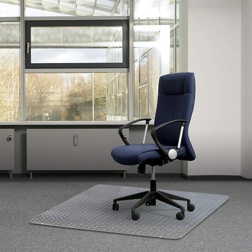 Size 116.5x182.8cmx2.3mm Kuyal Office Chair Mat for Carpets,Transparent Thick and Sturdy Floor Mats for Low and No Pile Carpeted Floors, with Studs (Rectangle)