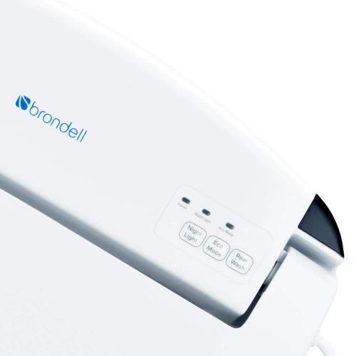 Brondell Swash SE600 Electric Bidet Seat for Elongated Toilet in White