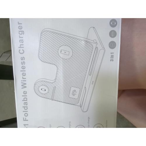 3 in 1 Wireless Charger Fast Charging Stand for Samsung,15W Foldable Phone Charger Stand Android Charging Stand for Samsung Galaxy S25/S24/S23/S22 Ultra,Z Flip 6/Flip 7,Z Fold 6/Fold 7,iPhone 17/16/15