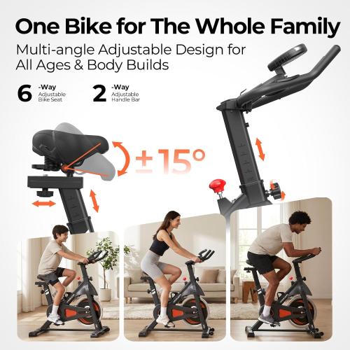 YOSUDA PRO Magnetic Exercise Bike 350 lbs Weight Capacity