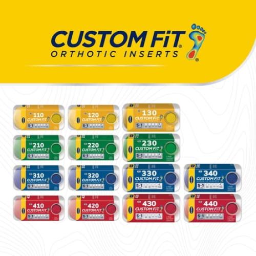 Dr. Scholl’s® Custom Fit® Foot Orthotics 3/4 Length Inserts, CF 440, Immediate All-Day Pain Relief