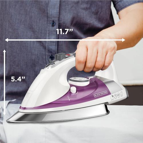 BLACK DECKER Professional Steam Iron with Stainless Soleplate