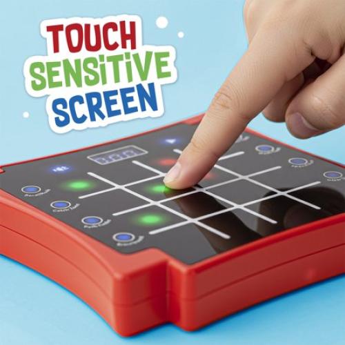 Electronic Light-Up Activity Pad for Kids Ages 6-12  | 8-in-1 Handheld Game | Brain & Memory Games | Great Gift Ideas for Boys and Girls. Focus Training | Educational Travel Toy