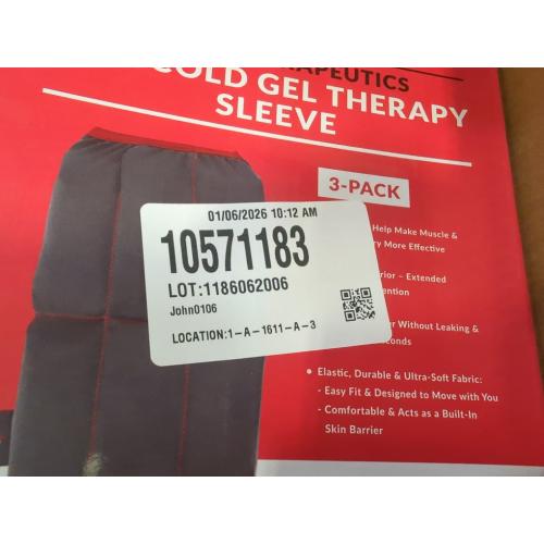 Set of 3 Sizes Medic Therapeutics Hot & Cold Gel Therapy Sleeves Set of 3 Sizes