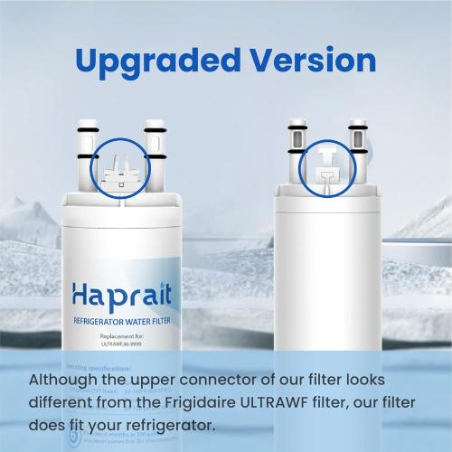 Haprait HP005 Replacement for Frigidaire ULTRAWF, 1 Count | Replacement for Frigidaire ULTRAWF, Pure Source Ultra, Kenmore 9999, 469999, 46-9999, A0094E28261 Water and Ice