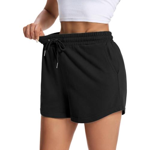 SIZE SMALL Auriviz Women's Sweat Shorts Comfy Lounge Running Shorts Gym Summer Casual High Waisted Athletic Shorts with Pockets