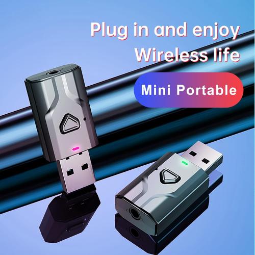USB Bluetooth 5.0 Transmitter Receiver, 2-in-1 Wireless Audio Adapter