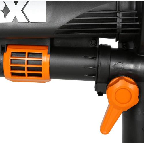 Worx 210 MPH 350 CFM Electric 12 Amp Leaf Blower/Mulcher/Vac with Metal Impeller
