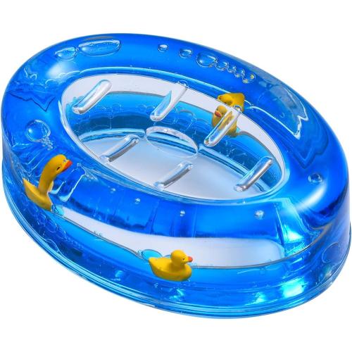 Locco Decor 5 Piece Acrylic Liquid 3D Floating Motion Bathroom Vanity Accessory Set Duck