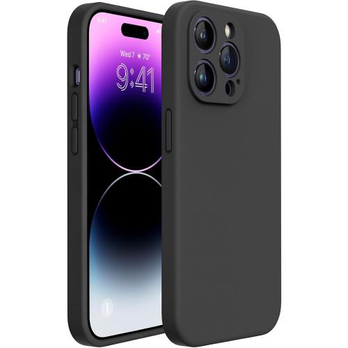Miracase Silicone for iPhone 14 Pro Case, Black