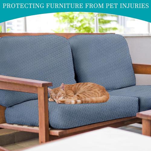 12 Pcs Outdoor Cushion Covers, Patio Sofa Cushion Covers Replacement