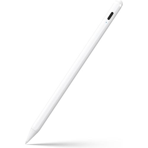 Stylus Pen for iPad 6th-11th Generation-2X Fast Charge Active Pencil Compatible with 2018-2025 Apple iPad Pro 11/12.9/M4, iPad Air 3/4/5/M2/M3,iPad mini 5/6 Gen-White