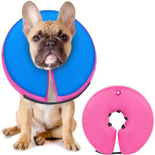 MIDOG Inflatable Dog Cone, Donut Recovery Collar After Surgery, Medium