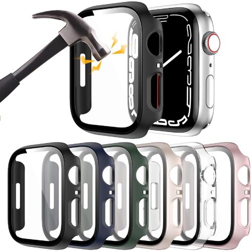 Rontion 6 Pack Hard PC Case for Apple Watch 40mm SE 3/SE 2/ Series 6/SE/5/4
