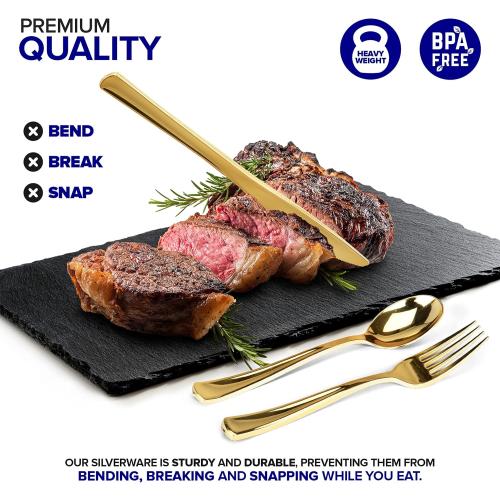 Gold Plastic Silverware