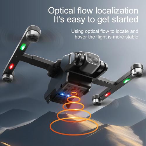 S188 GPS Drone with 8K Camera for Adults, FPV RC Quadcopter with Brushless Motor, 5G WiFi Transmission, Obstacle Avoidance, Optical Flow, Auto Return, Follow Me, Storage Bag, 2 Battery, Silver