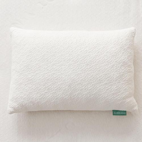 Avocado Organic Green Pillow — Adjustable Loft, Add or Remove Dunlop Latex & Kapok Fill, Medium Firm Neck Support for Back, Side & Stomach Sleepers, GOTS, GOLS and GREENGUARD Gold Certified, Standard