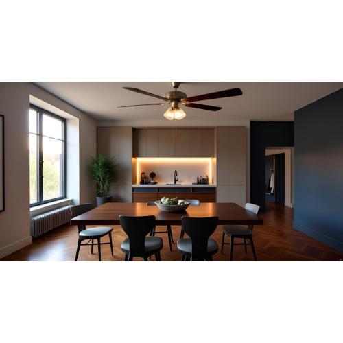 Aspen Creative 22011-1, Three-Light Ceiling Fan Light Kit with Pull Chain, Brushed Nickel Finish with Clear Glass Shades, 13-1/8 Diameter x 6-3/4 Height