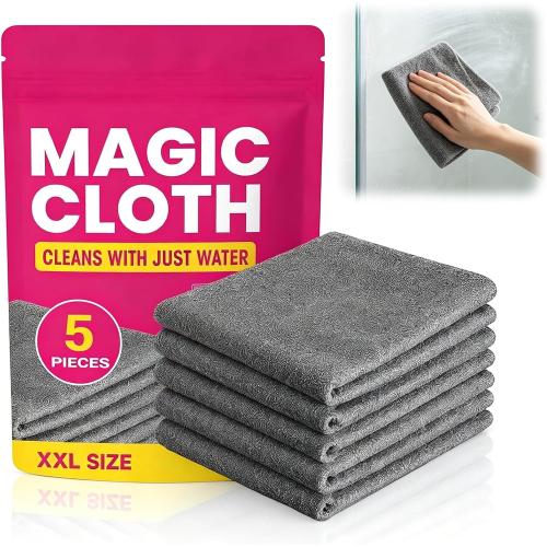 5 Pack Genie Cloth Magic Cloth, XXL Size