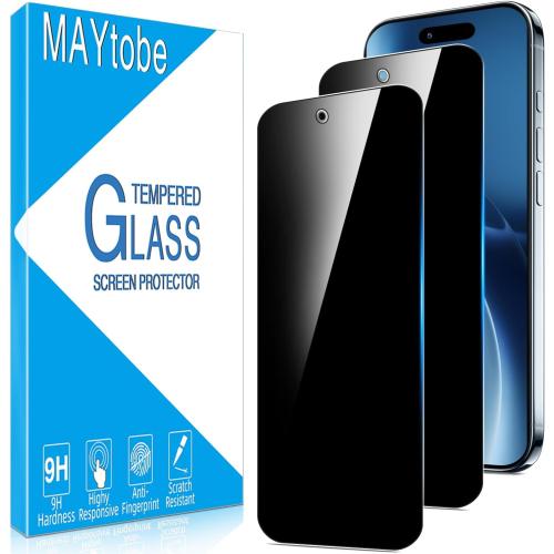 MAYtobe 2-Pack Privacy Screen Protector for iPhone Air Tempered Glass