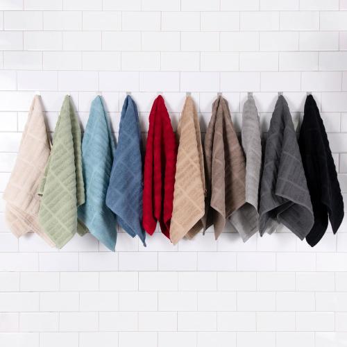 All-Clad Solid Kitchen Towel: Highly Absorbent, Super Soft Long Lasting - 100% Cotton, 17x30 Tea Towel for Cleaning & Drying Dishes, Pans, Glassware, or Countertops, (2-Pack), Pewter
