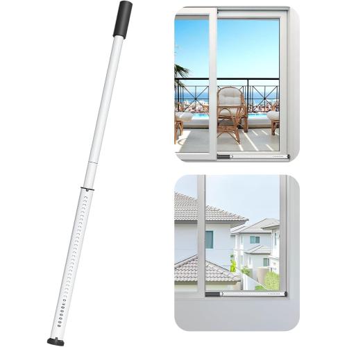AceMining 1 Pack Sliding Door Security Bar, Patio Door Lock, 20-50 in