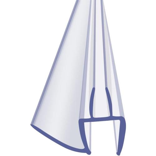Frameless Glass Shower Door Sweep for 1/2 Glass, Bottom Seal with Drip Rail, 27.5 Long