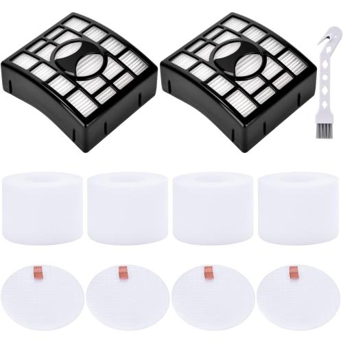 Leadaybetter 2   4 Pack Replacement Filters for Shark Rotator DuoClean Powered Lift Away Speed NV680 NV681 NV682 NV683 NV800 NV801 NV803 UV810, Compare to Part # XFF680 &XHF680