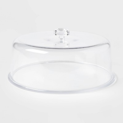 12 Plastic Cake Tray with Lid - Room Essentials™: BPA-Free Round Dessert & Bakery Tray, Dishwasher-Safe, Clear ‼️ doesn’t come with knob on the lid‼️with stains