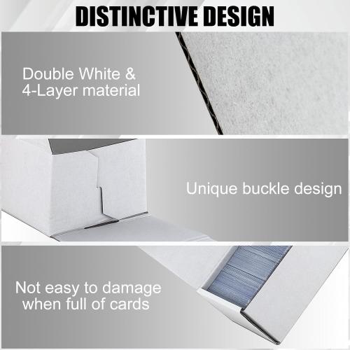 Amazon.com: XRACV Trading Card Storage Box, 10-Pack 1100 Count White Corrugated Cardboard Bulk Sports Storage Box for TCG/Magic/Mtg Basketball Cards, Collectible Trading Cards : Toys & Games
